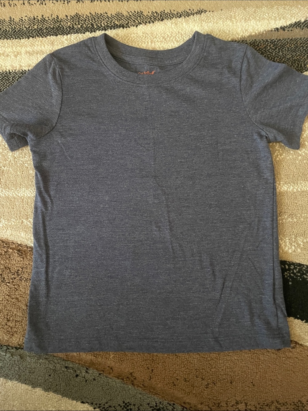 Cat & Jack navy heathered Classic Crew Neck T-Shirt in Heather Navy